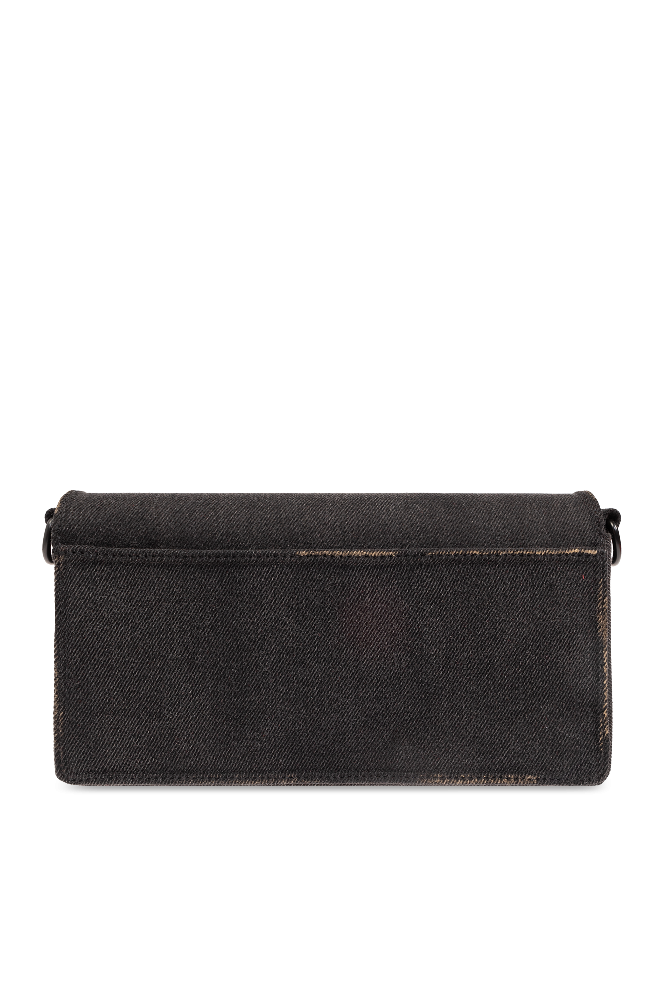 DIESEL | BISCOTTO SHOULDER BAG BLACK バッグ Women's Biscotto M-Leather shoulder bag with logo hardware
